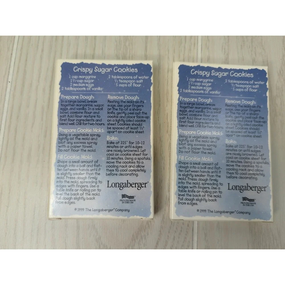 Longaberger Snow Friends Christmas Winter‎ Cookie Molds snowmen set UNUSED